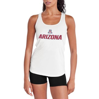 Campus Lab University of Arizona Adult Women's Sport Tank Top Italic Name, White, Small