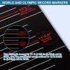 NELOMO 13.6 X 2 Standing Jumping Mat Long Jump Standing Broad Jump Mat Non Slip for Gym School Home Flooring Exercise Workout Training with World Record Mark view 2