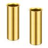 Brass Drain Tube 3-Inch for Transom, Splashwell, Livewell Or Baitwell Installation, Transom Bilge Boat Drain Tube Plug (2 Pack,Yellow) view 1