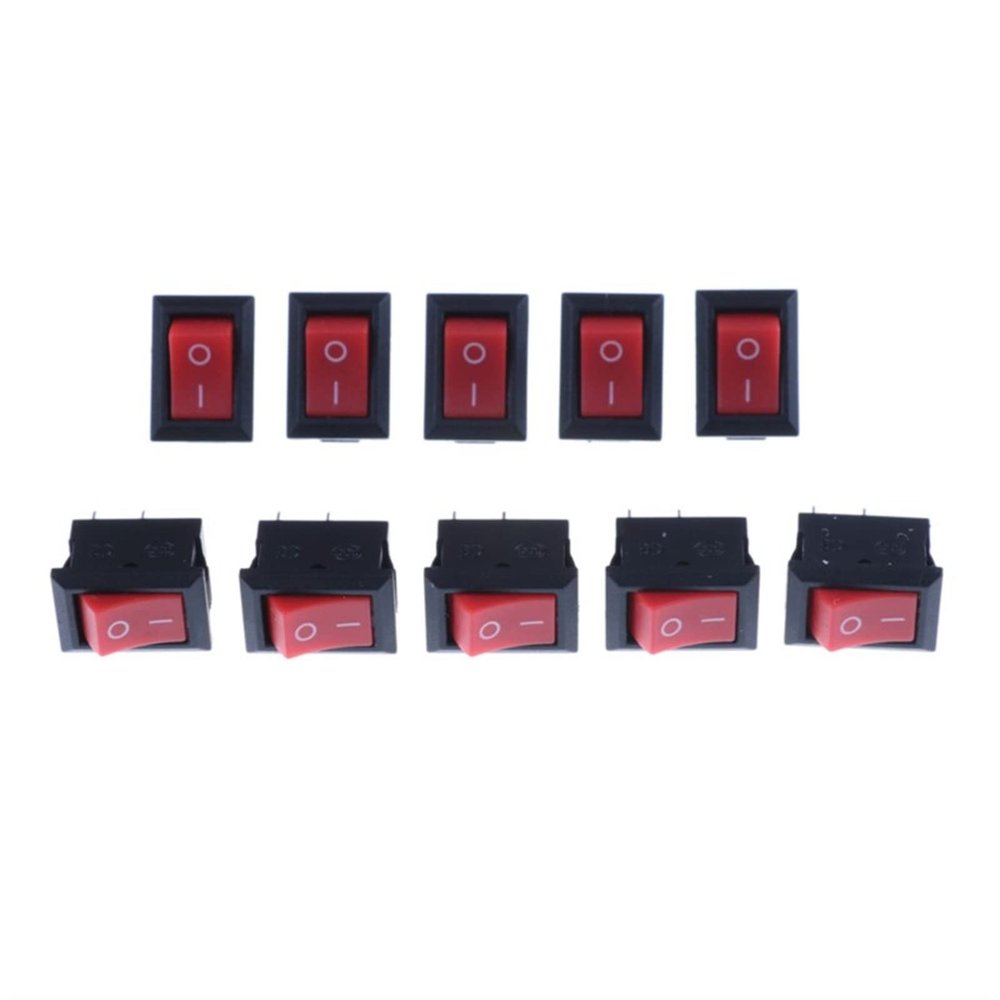 10 pcs/lot KCD1 15 * 10mm 2PIN Boat Rocker Switch SPST Snap-in on Off Micro Switch Position 3A/250V Mini 15 * 21mm (Color : 15x10cm) (Color : 15x10cm)
