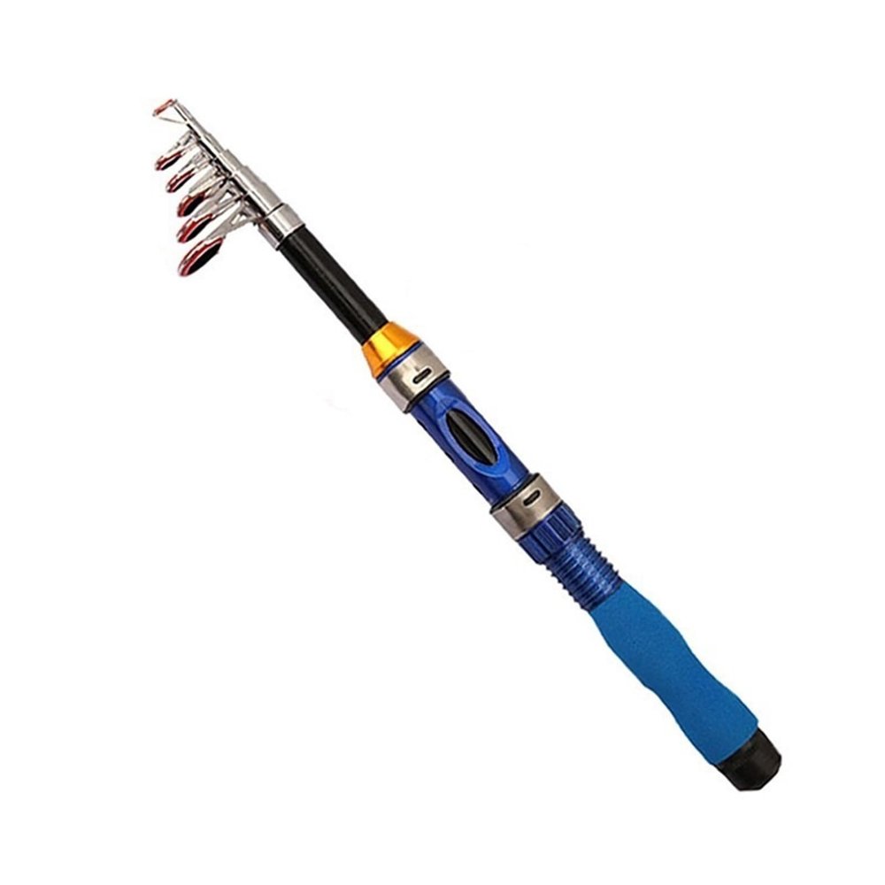 Fishing Retractable Mini Fishing Rod Spinning Rod Fishing Pole Rods Telescopic Ultralight Weight Spinning Casting Carbon Pole Fishing Gear (Size : Red Fishing Rod_1.7m)