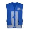 TopTie Custom Mesh Advertising Vest Printing Embroiderey Multiple Pockets Volunteer Uniform Vest-Royal Blue-M view 3