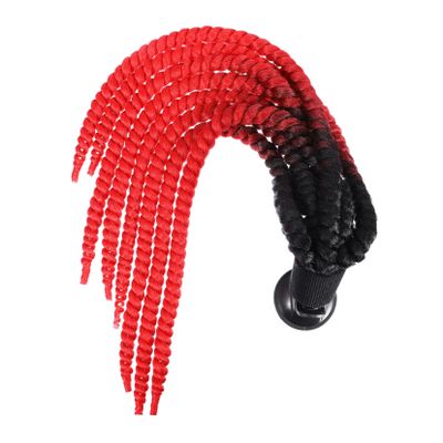 Kisangel 3pcs Braid Wig Decor Reusable Motorcycle Ornament for Stylish Decoration Vibrant Colors Material Easy to Install for