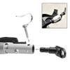 Hubceuo 1 Set Bike Trailer Hitch Universal Bike Trailer Baby/Pet Hitch Linker Connector Bicycle Rear Rack Accessories, Black & silver view 2