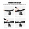 CNAFGBGG 1PC Ebike Handlebar Cover Waterproof Bike Transport Protection Cover Bicycle Against Moisture Dust and Dirt Rain Protection Case Black view 2