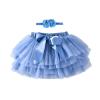 Baby Girls Soft Fluffy Tutu Skirt Party Carnival Toddler Girl Mesh Tutu Bowknot Princess Skirt (Sky Blue, 2-3 Years) view 1