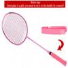 JOSWAY Professional Badminton Racket, Lightweight Carbon Fiber Racquet for Adults Men Women(1 pc) (Pink) view 2