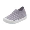 Toddler Little Girls Boys Lightweight Sports Shoes Spring Summer Stripe Mesh Breathable Flat Casual Sneakers (Grey, 13 Little Child) view 1
