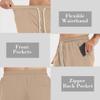 Msmsse Mens Workout Lightweight Quick Dry Shorts with Pockets Summer Hiking Cargo Shorts for Fishing Travel Khaki US 41-42 view 3