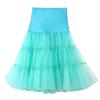 1950s Women's Petticoat Adults Long Tutu Dresses Mother Of The Bride Gowns mint Green, X-Large view 1