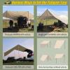 AYAMAYA Car Awning Camping Tarp Tailgate - 14 x 16 FT Extra Large Car Tent Tarp with 2 Poles Included, Multifunctional Waterproof Rain Fly Sun Shelter Canopy for SUV Truck Jeep Outdoor Activities view 2