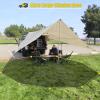 AYAMAYA Car Awning Camping Tarp Tailgate - 14 x 16 FT Extra Large Car Tent Tarp with 2 Poles Included, Multifunctional Waterproof Rain Fly Sun Shelter Canopy for SUV Truck Jeep Outdoor Activities view 3