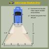 AYAMAYA Car Awning Camping Tarp Tailgate - 14 x 16 FT Extra Large Car Tent Tarp with 2 Poles Included, Multifunctional Waterproof Rain Fly Sun Shelter Canopy for SUV Truck Jeep Outdoor Activities view 4