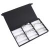 Agatige 15 Grids Sunglasses Organizer Holder, Nylon Cloth Jewelry Eyeglass Storage Case Glasses Display Box for Desktop Drawers view 1