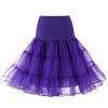 1950s Petticoat Skirts for Women - Princess Dress, Neon & Mardi Gras Styles, Mini & Sequin Skirts - Pleated - Purple, X-Large view 1