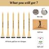 80UncleKimby Father 's Day Gifts from Daughter Wife Son - 30PCS 3-1/4 inch Wood Golf Tees Plus Hat Clip Golf Gifts for Men,Husband,Dad (Grandpa) view 4