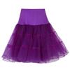 Women's 1950s Petticoat Midi Skirt Winter Dress 2024 Goth Pink Tutu Outfit Formal Wear (2-Purple, X-Large) view 1