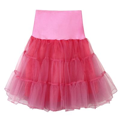 1950s Petticoat Maxi & Mini Skirts - Women's Cocktail & Formal Dresses - Tulle & Crinoline Underskirt (Wine, Medium)