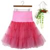 1950s Petticoat Maxi & Mini Skirts - Women's Cocktail & Formal Dresses - Tulle & Crinoline Underskirt (Wine, Medium) view 4