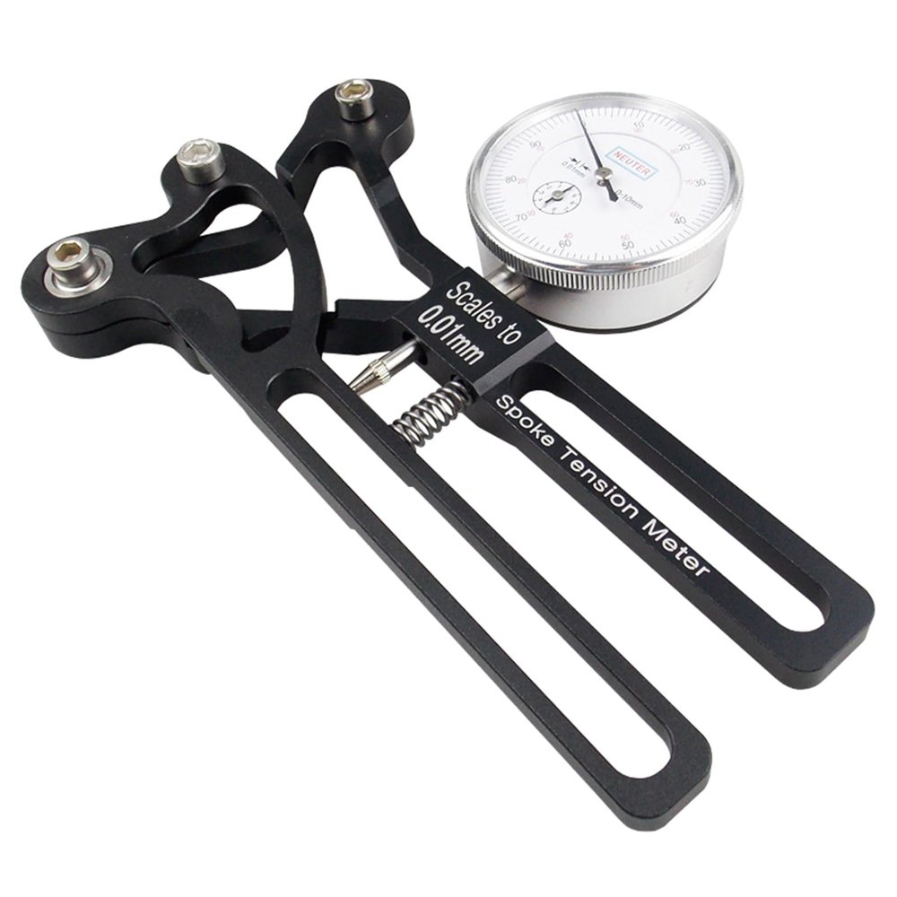 NUEAYMS Bicycles Tension Meter Aluminum Alloy Bike Wheel Spokes Checker High Precisions Indicators Accurate Stable Tensiometer Bicycles Tension Meter Aluminum Alloy Cycling Maintenance Tool
