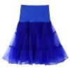 Crinoline Petticoat Skirt - Long Tulle Skirt for Women - Pink Prom & Wedding Dresses - 2024 - Blue, X-Large view 1