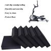 Treadmill Mat Exercise Bike Mat, Soundproof And Shockproof Protect The Floor Gym Equipment Mat Compatible With All Fitness Equipment For Suitable For All Kinds Of Floors (Size:19x19cm2pcs) view 3