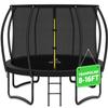JELENS Trampoline 8FT 10FT 12FT 14FT 15FT 16FT, Recreational Trampolines with Enclosure Net and Ladder, Outdoor Anti-Rust Trampolines for Kids and Adults, ASTM Approved view 1
