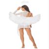 YONGHS Halloween Party Angel Costume for Woman with Wings and Headband White Lyrical Dress White A Large view 2