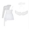 YONGHS Halloween Party Angel Costume for Woman with Wings and Headband White Lyrical Dress White A Large view 4
