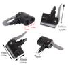 Meuey Lyot Black Dual Head Bike Pump Adapter Valve Quick Pump Fitting Replacement Nozzle Tire Valve Connector Valve Adapter 2PCS view 4