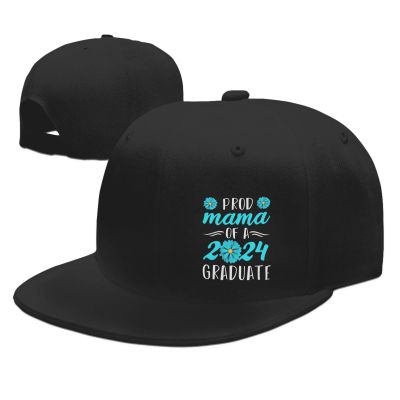 Adjustable Proud Mama of a 2024 Graduate Seniors Class of 2021 Mom Hat Adult Casual Flat Bill Baseball Cap Trucker Caps for Sports Outdoor29 Black