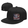 Adjustable Peru Indiana State Police Hat Adult Casual Flat Bill Baseball Cap Trucker Caps for Sports Outdoor66 Black view 1