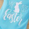 AIMAOMI Easter Outfit Baby Boys My First Easter Romper Bodysuit Stripe Bunny Long Pant with Hat Set (A, 3-6 Months) view 4