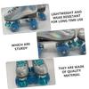 Yardwe 3sets Roller Skating Pads Toe Stops Skates Brake Mat Replacement Brakes for Roller Skates Skating Tool view 2