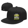 Adjustable Proud Grandma of A Class of 2024 Graduation Hat Adult Casual Flat Bill Baseball Cap Trucker Caps for Sports Outdoor20 Black view 1