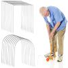18 Pcs Croquet Wickets Replacement for Croquet 9 x 7.8 Inch Metal Croquet Hoops with Galvanized Rustproof Arch Croquet Wicket Square Wickets Replacement for Lawn Backyard Outdoor Croquet Game view 1
