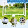 KATARUS Soccer Goal 12x6FT/10x6.5FT/8x6FT/8x5FT/6x4FT Outdoor Soccer Net Goals for Backyard with Weatherproof UPVC Frame & Ground Stakes Portable PVC Soccer Goal Post for Adults & Youth Training view 3