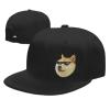 Adjustable Mr Doge Meme Dog Hat Adult Casual Flat Bill Baseball Cap Trucker Caps for Sports Outdoor26 Black view 1