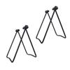 Yardwe 2pcs Bike Parking Racks Folding Storage Shelves for Mountain Road Bikes Easy Setup with Double Wall Support Space-saving Design for Indoor and Garage Use Black view 1
