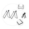 Yardwe 2pcs Bike Parking Racks Folding Storage Shelves for Mountain Road Bikes Easy Setup with Double Wall Support Space-saving Design for Indoor and Garage Use Black view 3