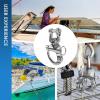 OUKENS 2PCS Snap Shackle, 316 Stainless Steel Swivel Shackle,Quick Release Snap Hook Boat Shackles Sailboat Hardware for Sailboat Rigging(128mm) view 2
