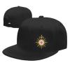 Adjustable Anglican Communion Flag Hat Adult Casual Flat Bill Baseball Cap Trucker Caps for Sports Outdoor86 Black view 1