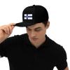 Adjustable Finland Flag Hat Adult Casual Flat Bill Baseball Cap Trucker Caps for Sports Outdoor21 Black view 2