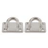 2Pcs Boat Square Pad Eye, Stainless Steel Marine Hardware Hooks, Firm Durable Marine SS Pad Hardware for Yacht(50 * 60mm2304S) view 1