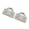 2Pcs Boat Square Pad Eye, Stainless Steel Marine Hardware Hooks, Firm Durable Marine SS Pad Hardware for Yacht(50 * 60mm2304S) view 4