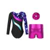 Agoky Kids Girls Gymnastic Leotard Dance Unitards Bodysuit Tumbling Outfits Athletic Activewear Set 4-14 Years Fairy 4 Years view 2