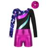 Agoky Kids Girls Gymnastic Leotard Dance Unitards Bodysuit Tumbling Outfits Athletic Activewear Set 4-14 Years Fairy 4 Years view 3