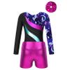Agoky Kids Girls Gymnastic Leotard Dance Unitards Bodysuit Tumbling Outfits Athletic Activewear Set 4-14 Years Fairy 4 Years view 4