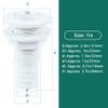 ORLANG 1in Thru Hull Fittings for Boats, ABS Plastic Through Hull Fitting, Thru-Hull Connector Fitting, Boat Plumbing Fittings Accessory, Thru Drain Connector for Boats, Yachts, Marine (White) view 2
