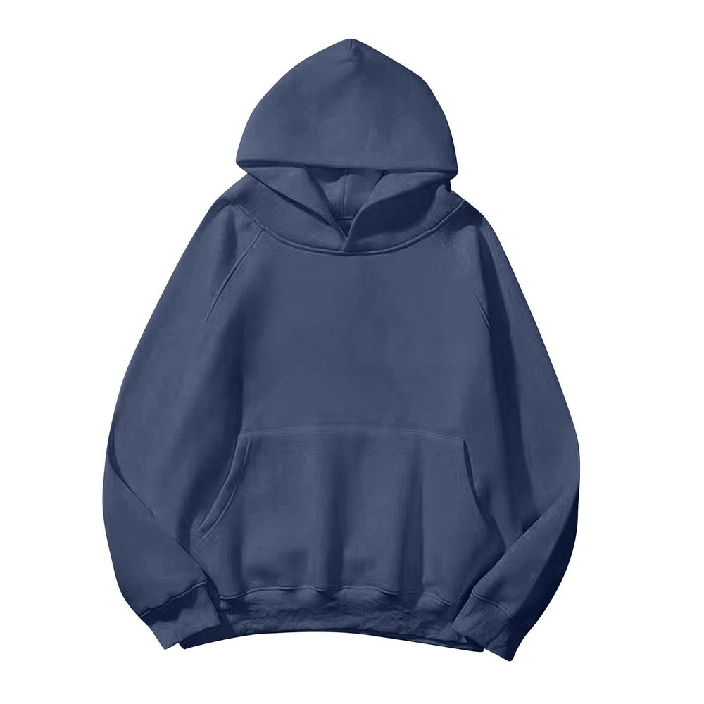 MCILLO Women Hoodies Fleece Oversized Sweatshirt Casual Basic Long Sleeve Athletic Workout Pullover 2023 Fall Trendy (US, Alpha, X-Large, Regular, Regular, DA-Navy)